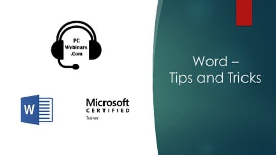 Microsoft Word - Tips and Tricks